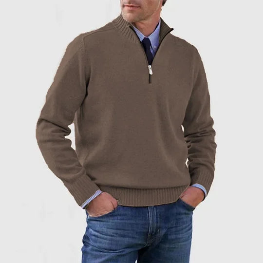 Zip elegant sweater for men | Howard -2