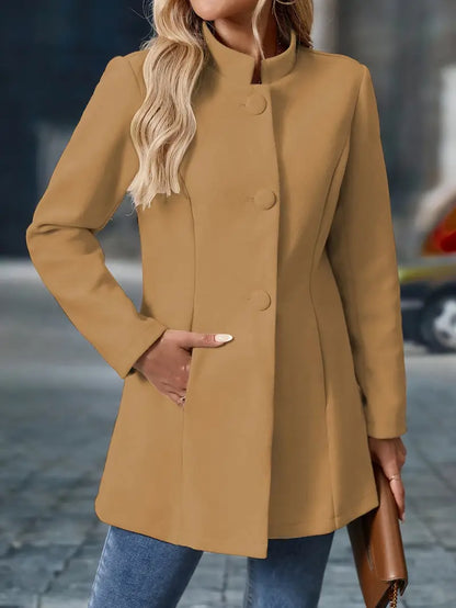 Elegant refined coat for women | Structured cut -16