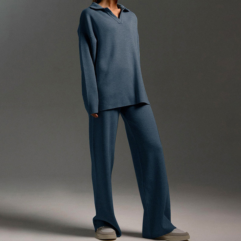 Collar chic polo set for women | Talitha -11