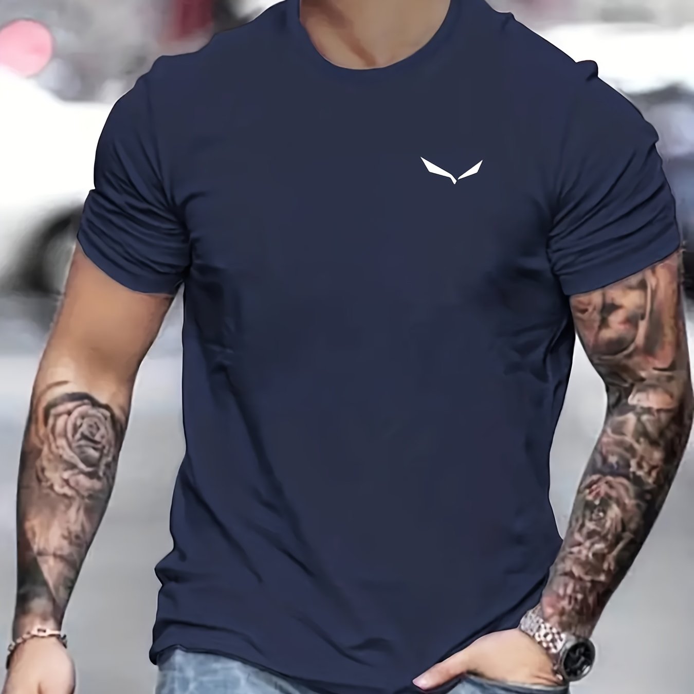 Casual cotton t-shirt for men | Luis -3