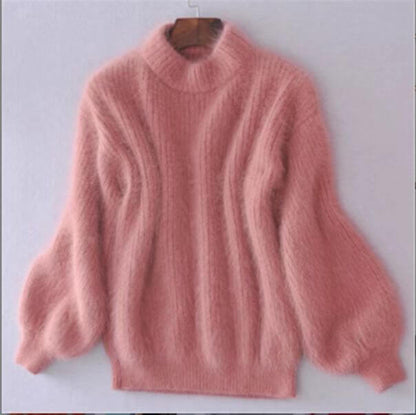 Fit knit wool sweater for women | Loose -3
