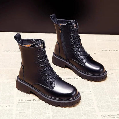 Heeled ankle square boots for women | Isolde -4