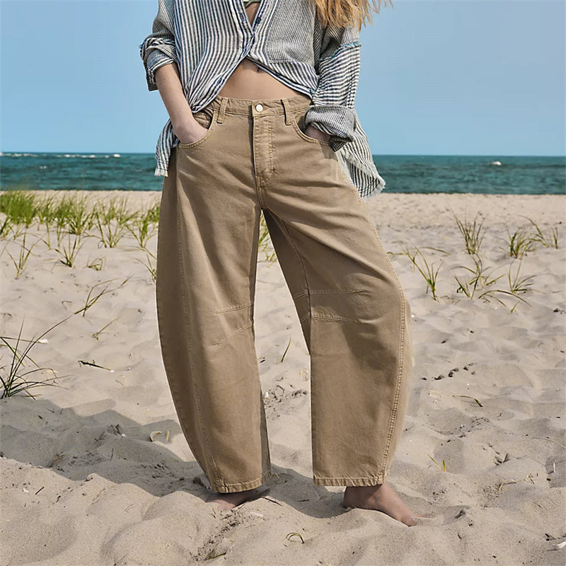 Comfort wide-leg jeans for women | Giselle -16