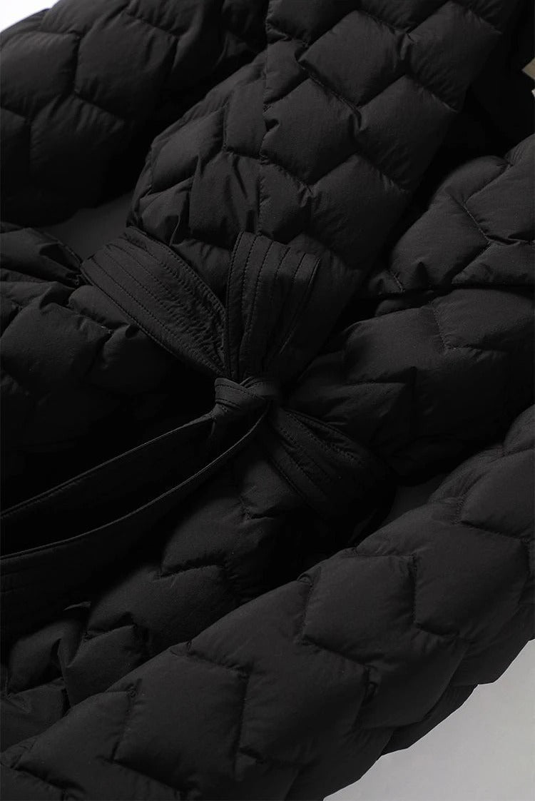 Elegant belt parka for women | Sofia -13
