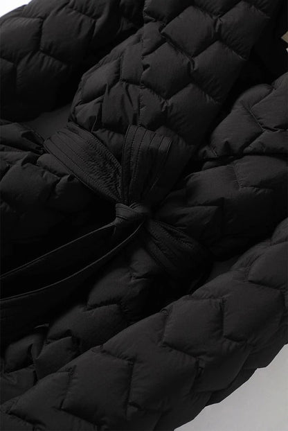 Elegant belt parka for women | Sofia -13