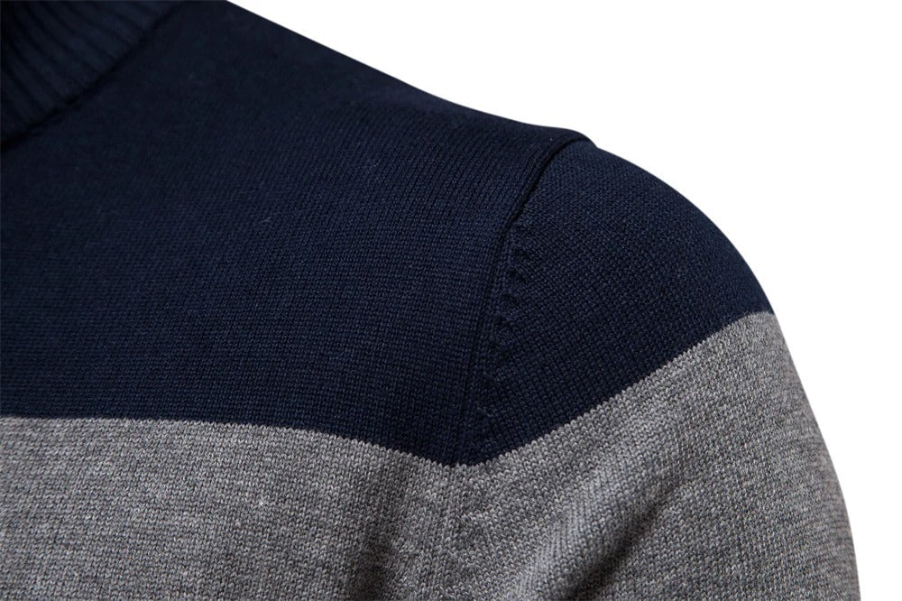 Soft demi-zip sweater for men | Louis -8