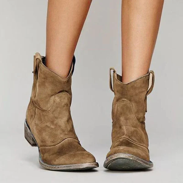 Ankle elegant western boots for women -2