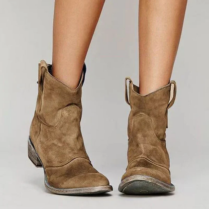 Ankle elegant western boots for women -2