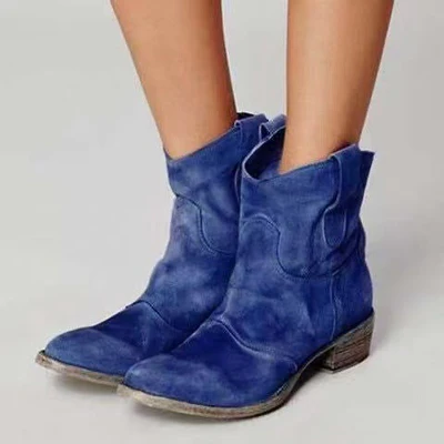 Ankle elegant western boots for women -5