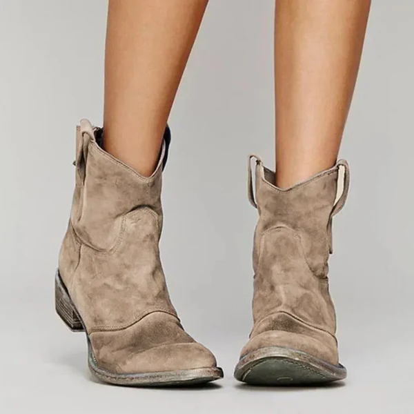 Ankle elegant western boots for women -1