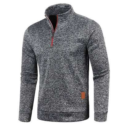 Zip heathered modern sweater for men | Jared -2