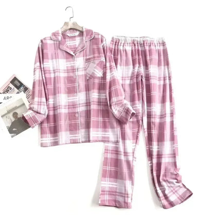 Pyjamas checked cotton set for women | Ovelia -6