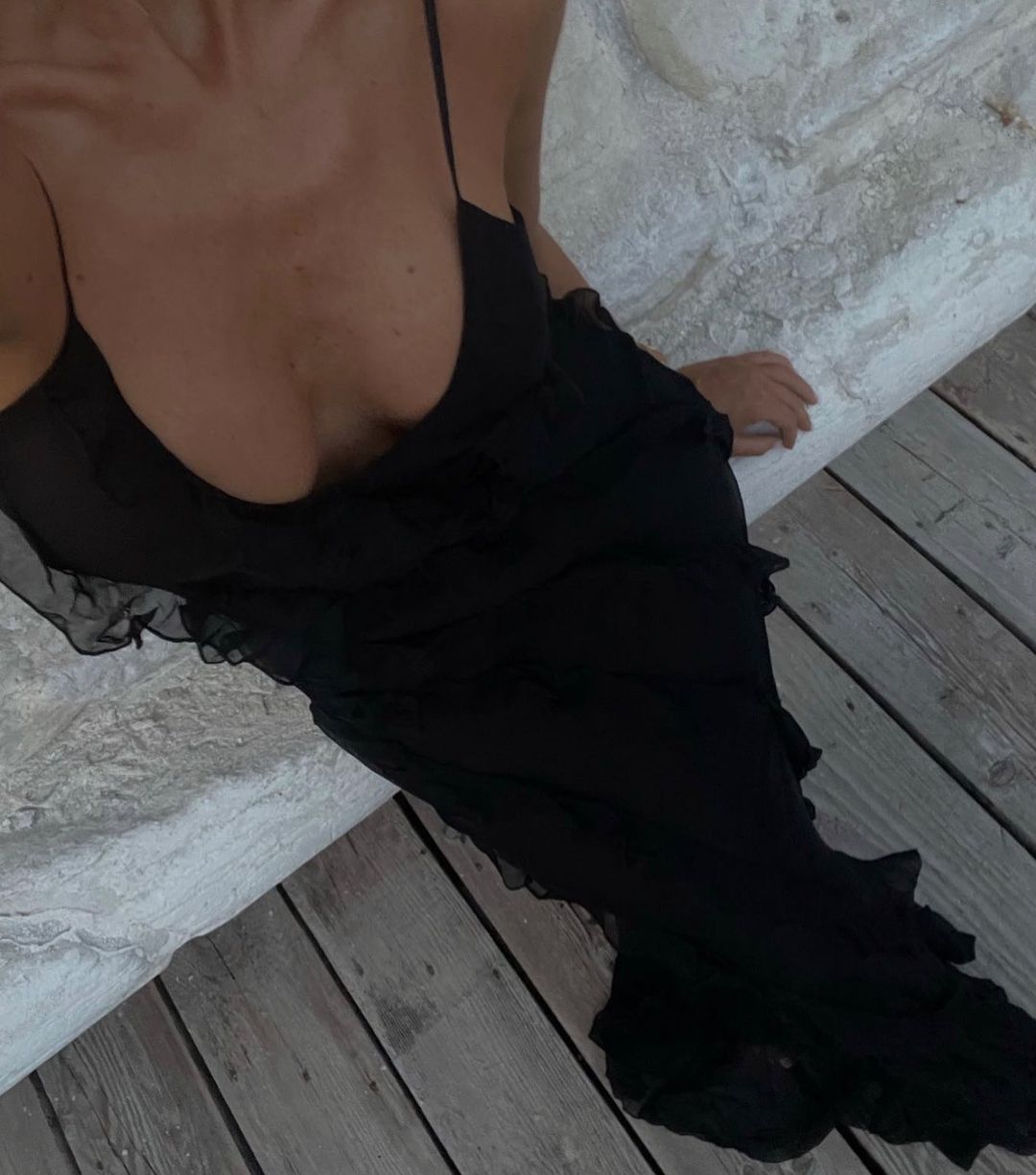 Elegant chiffon dress for women | Valentina -17
