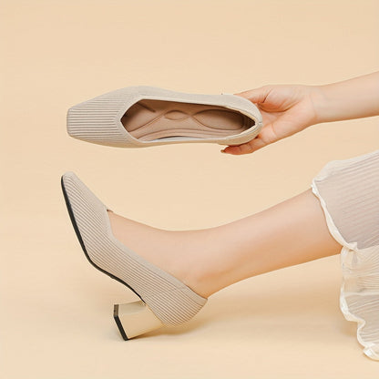 Elegant heeled stable pumps for women | Ameline -11