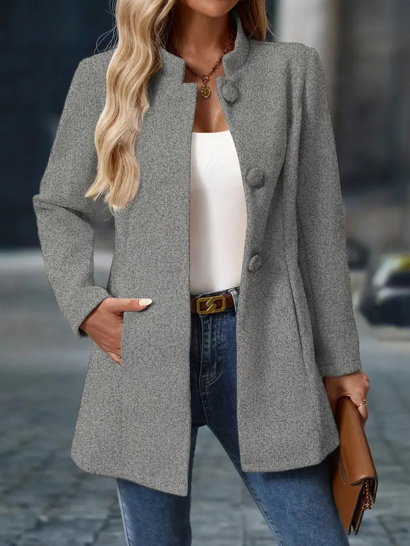 Elegant refined coat for women | Structured cut -10