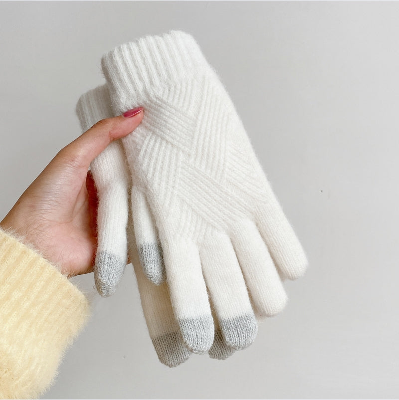 Winter textured gloves for women | Ruby -8