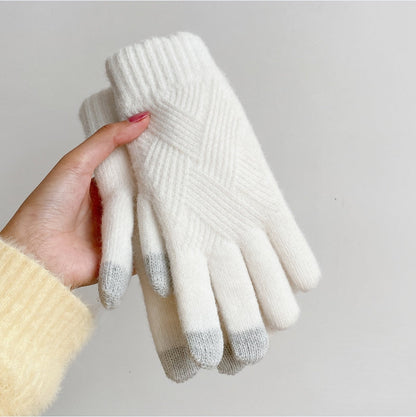 Winter textured gloves for women | Ruby -8