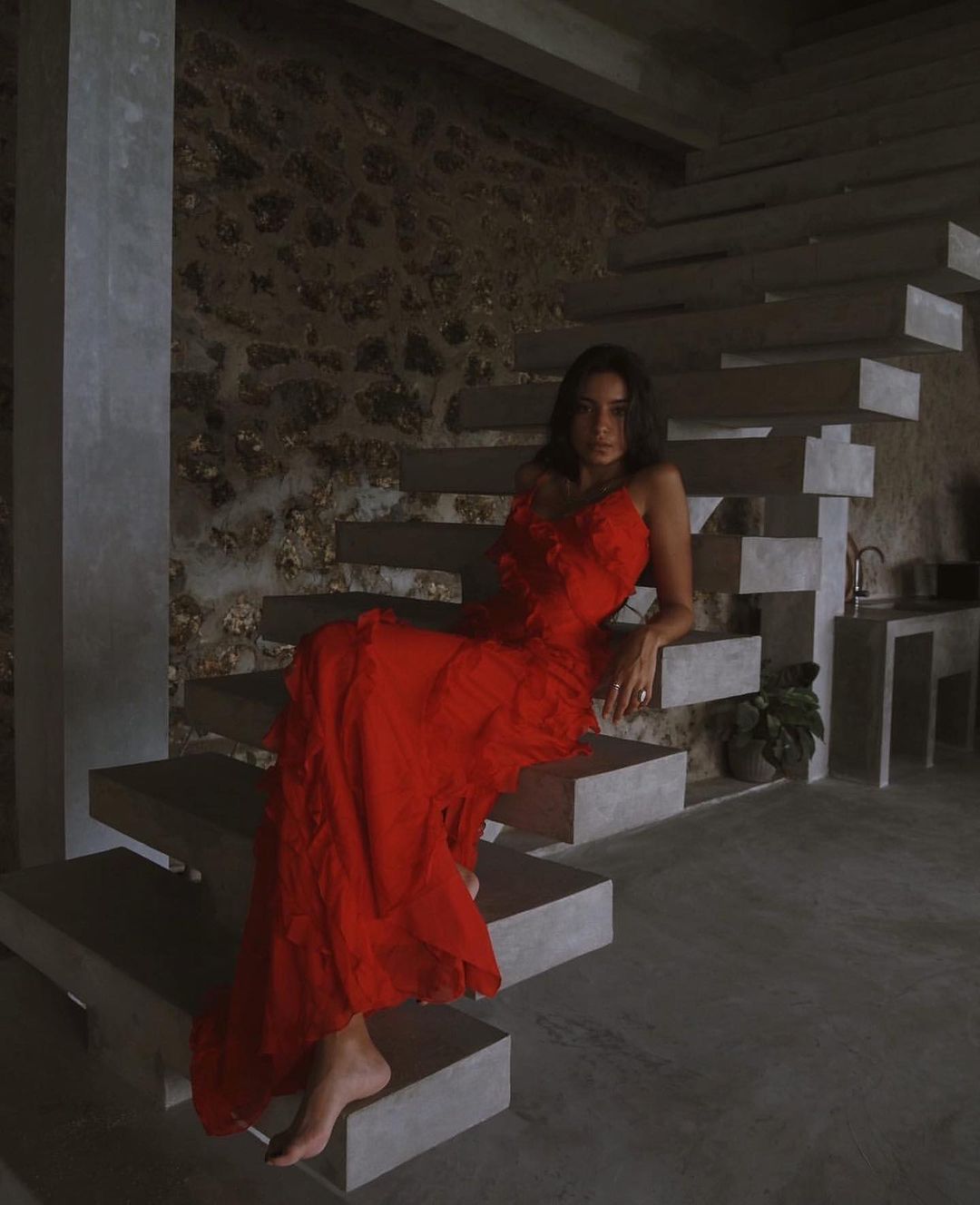 Elegant chiffon dress for women | Valentina -12