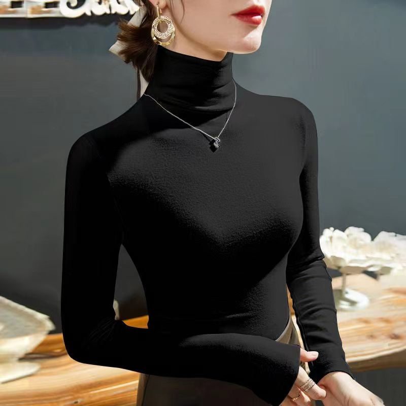 Long-sleeve turtleneck top for women | Elodie -8
