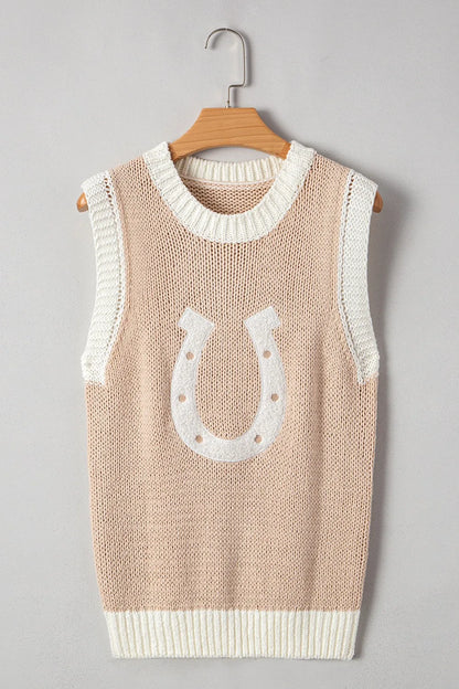 Knit sleeveless casual style vest for women | Alexia -3