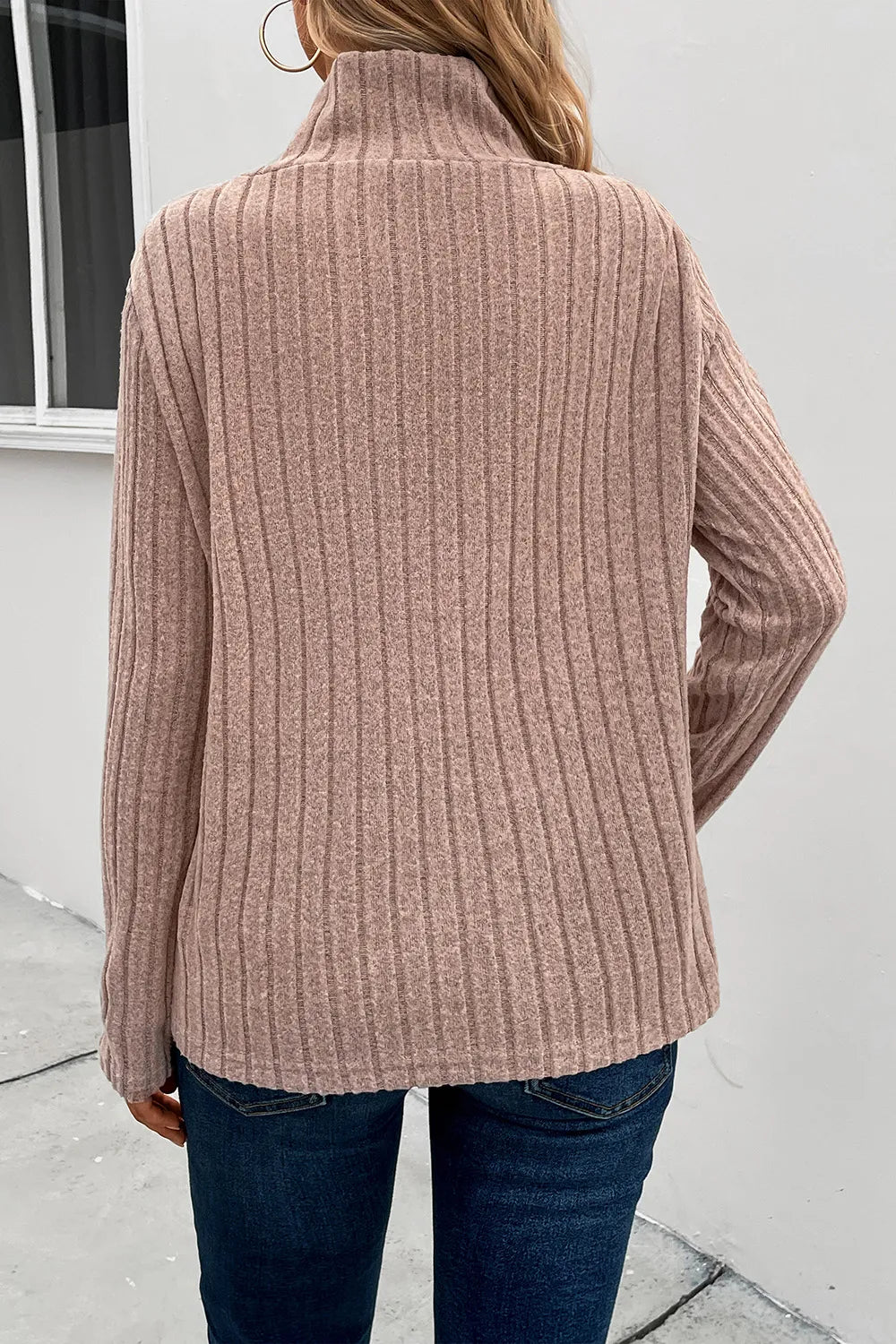 Sweater nerveux pullage knit long-sleeve top for women -2