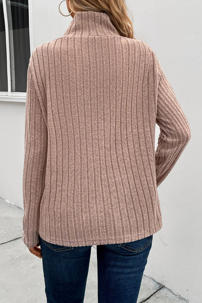 Sweater nerveux pullage knit long-sleeve top for women -2