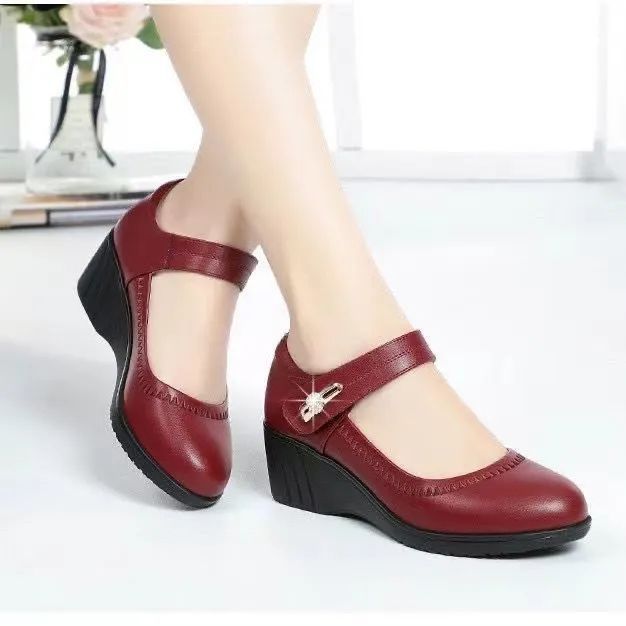 Elegant comfort pumps for women | Wedge heel -4