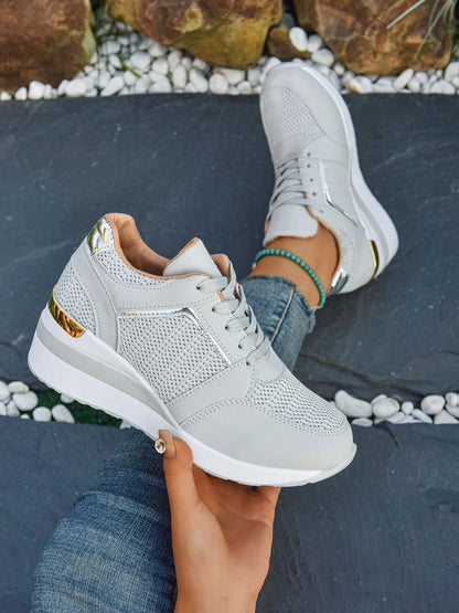 Walking shoes sport mesh breathable sneakers for women | Elune -5