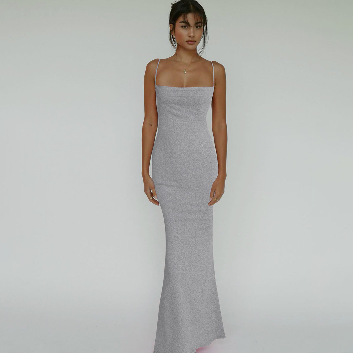 Elegant sexy back nu dress for women | Noemie -3