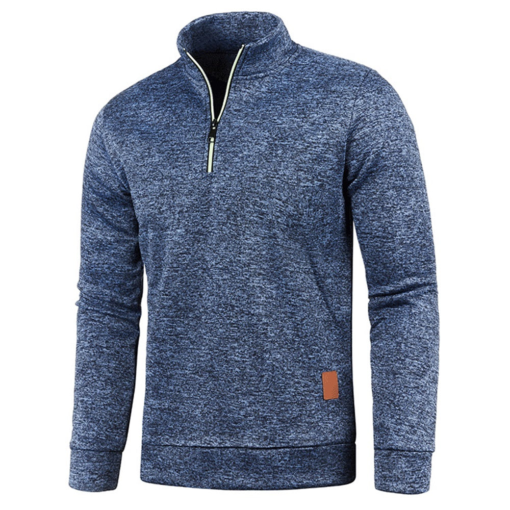 Zip heathered modern sweater for men | Jared -5