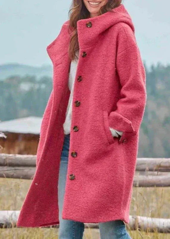Long elegant jacket for women | Buttoned -1