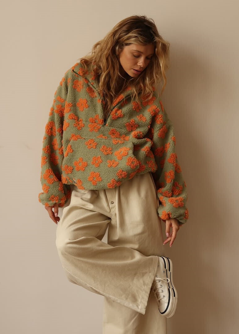 Soft floral sweater for women | Boho style -6
