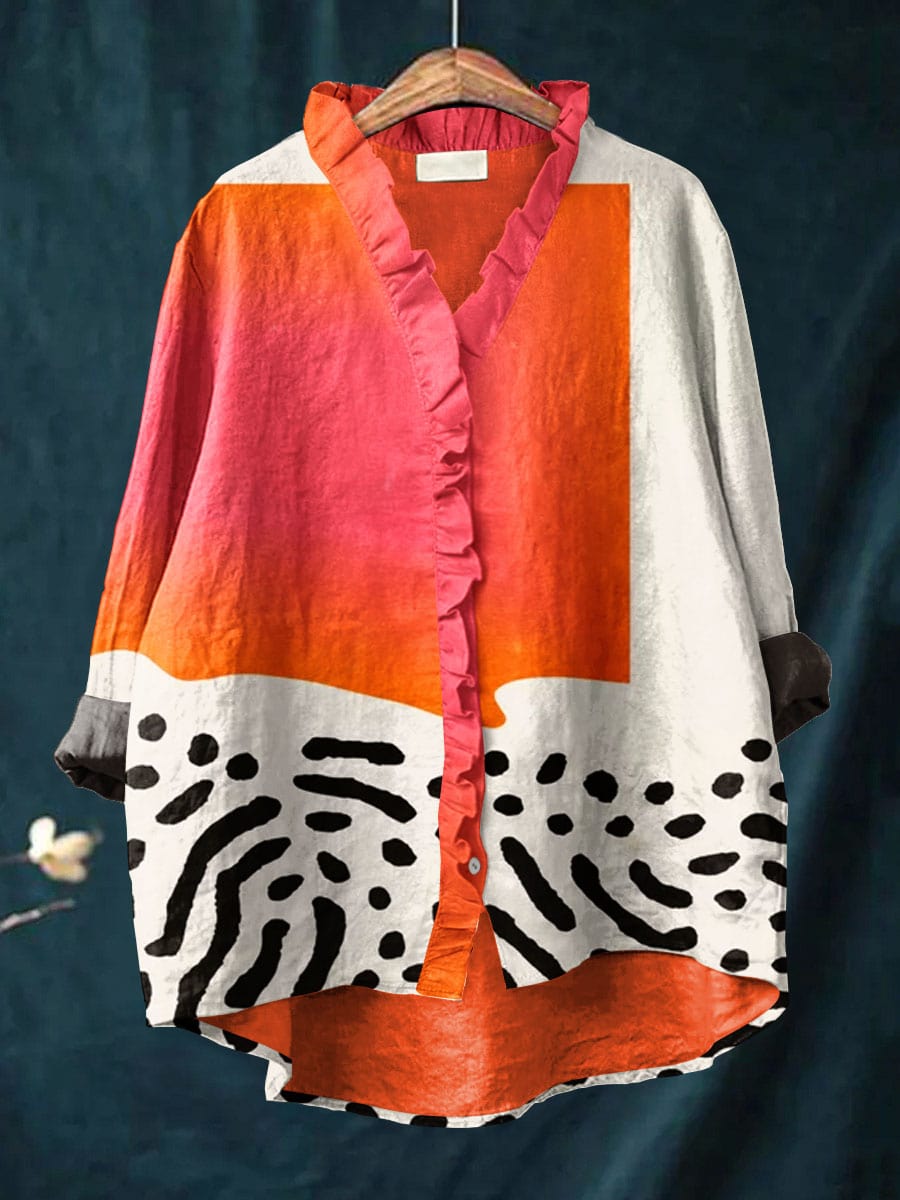 Lightweight edges gatherings blouse for women | Sofia -1
