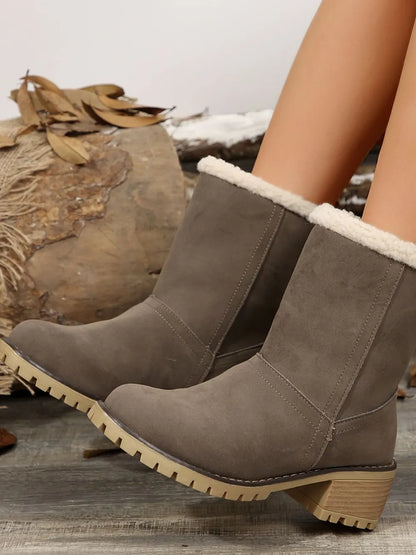 Winter heel mi-top boots for women | Emmanuella -18