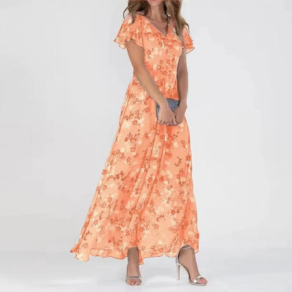 Summer floral dress for women | Elenya -4