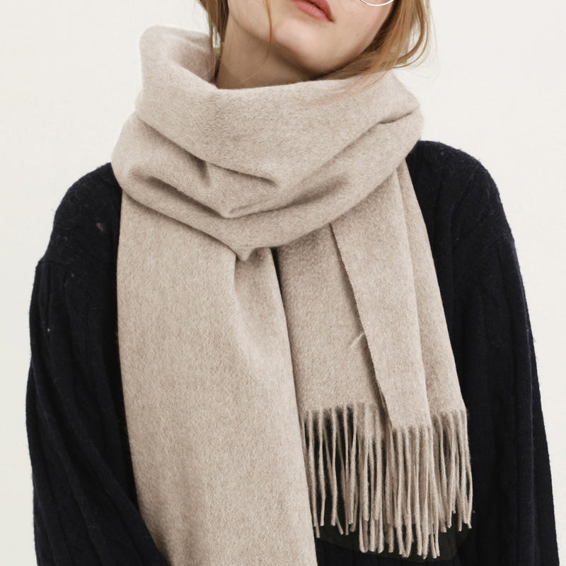 Winter oversized fringe scarf for women | Xiara -1