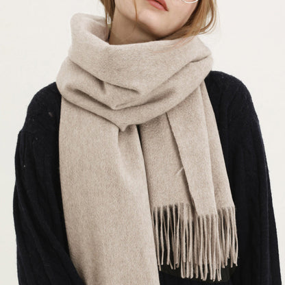 Winter oversized fringe scarf for women | Xiara -1