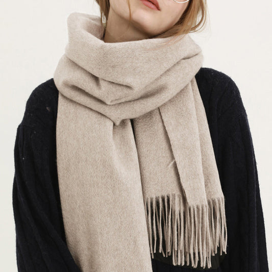 Winter oversized fringe scarf for women | Xiara -1