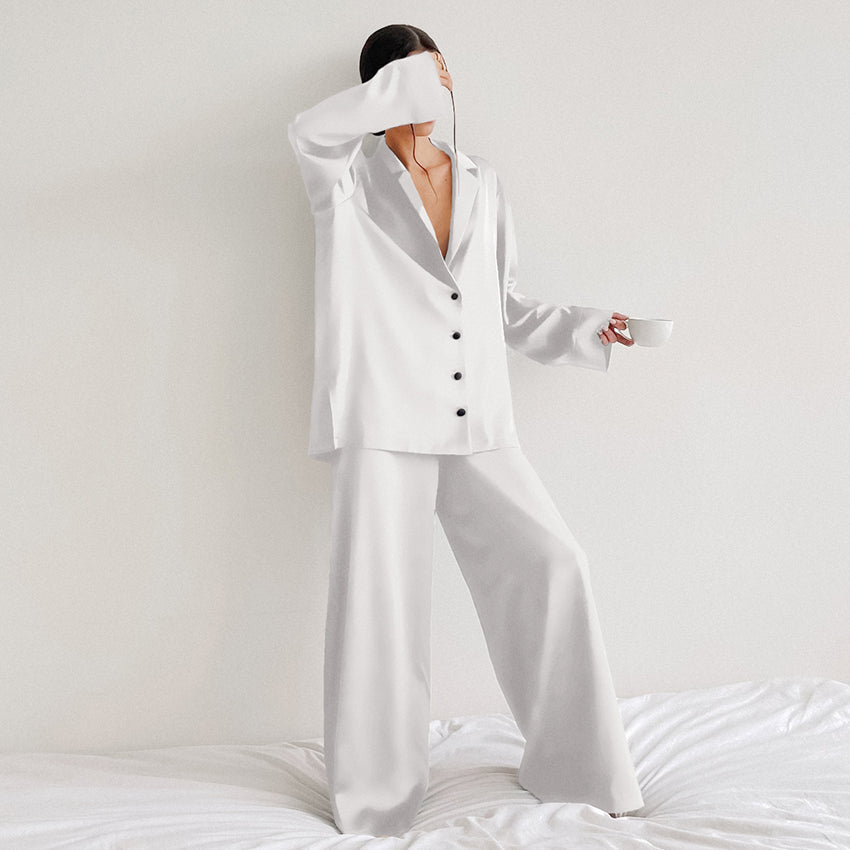 Oversized pyjamas set for women | Heather -8