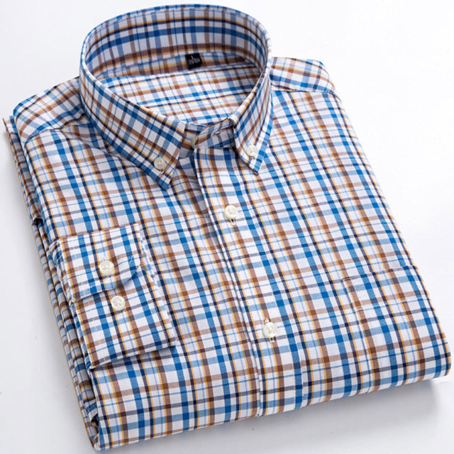 Button-up checked modern shirt for men | Arthur -2