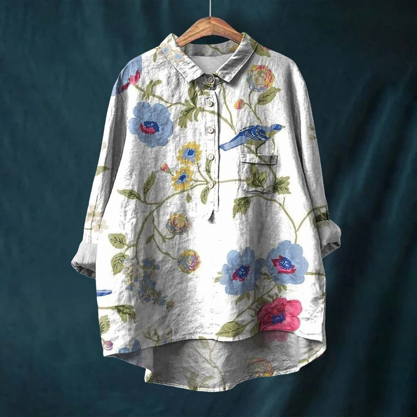 Elegant floral print blouse for women | Pairs -5