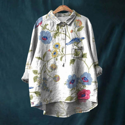 Elegant floral print blouse for women | Pairs -5