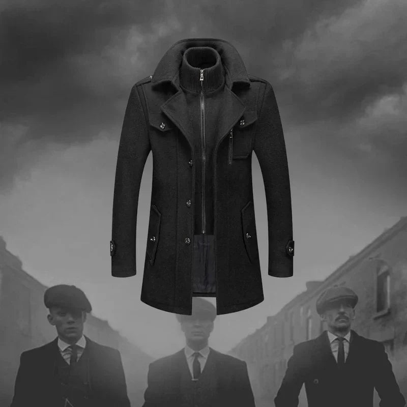 Elegant long jacket for men -2