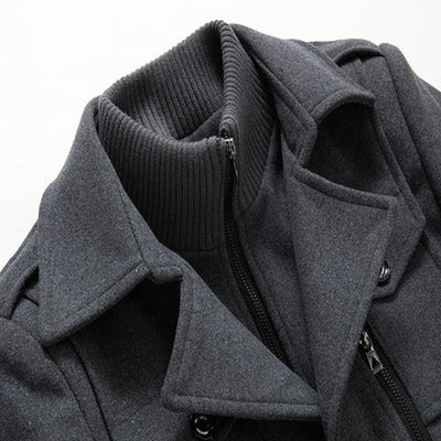 Elegant long jacket for men -3