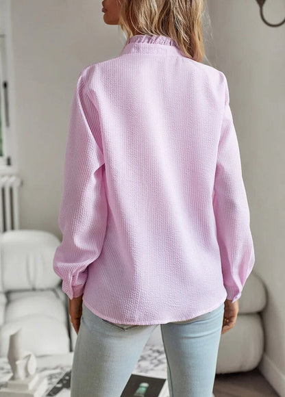 Feminine pleats delicates blouse for women | Aude -6