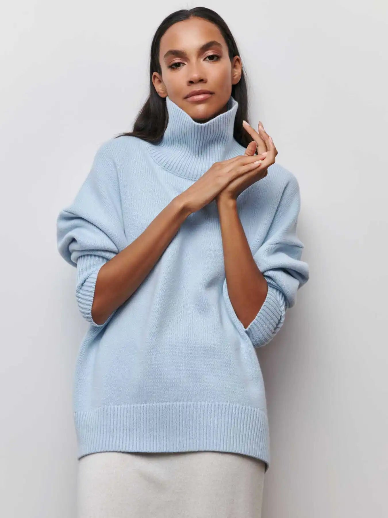 Turtleneck soft sweater for women | Nyssa -7
