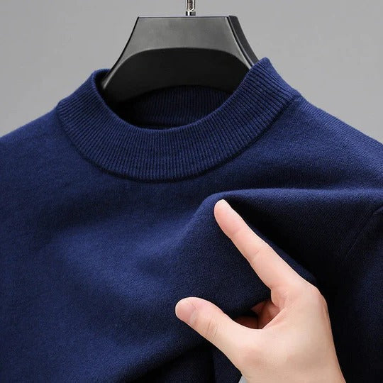 Men’s classic structured cashmere pullover for men | Everett -5