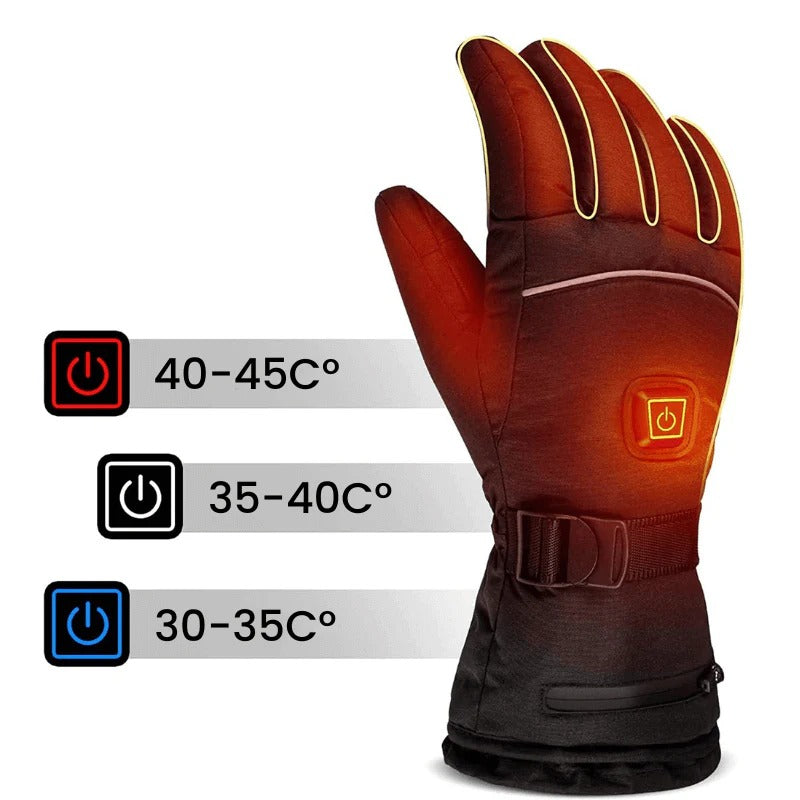 Touchscreen heated winter adjustable settings gloves for women | FrostGuard -2