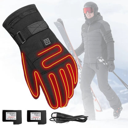 Touchscreen heated winter adjustable settings gloves for women | FrostGuard -1