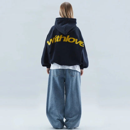 Relaxed streetwear hoodie pullover for women | Nova -3